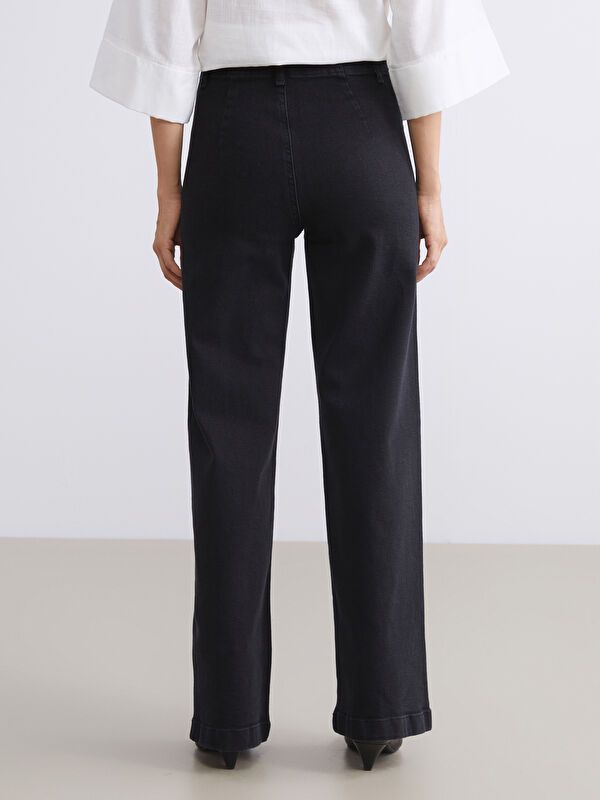 Moudda LC Waikiki - Pantalon jean tissé basique Femme Rodéo noir+m - Tunisie 4