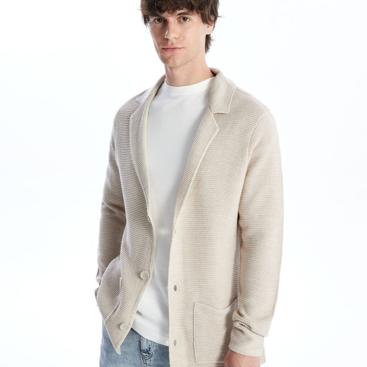 Moudda LC Waikiki - Cardigan en tricot Homme Beige clair - Tunisie 2