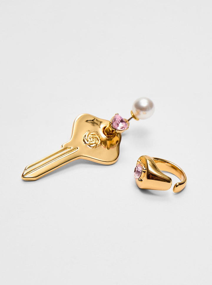 Moudda STRADIVARIUS - Lot de 2 Boucles d'Oreilles Rodeo Rose - Tunisie 3