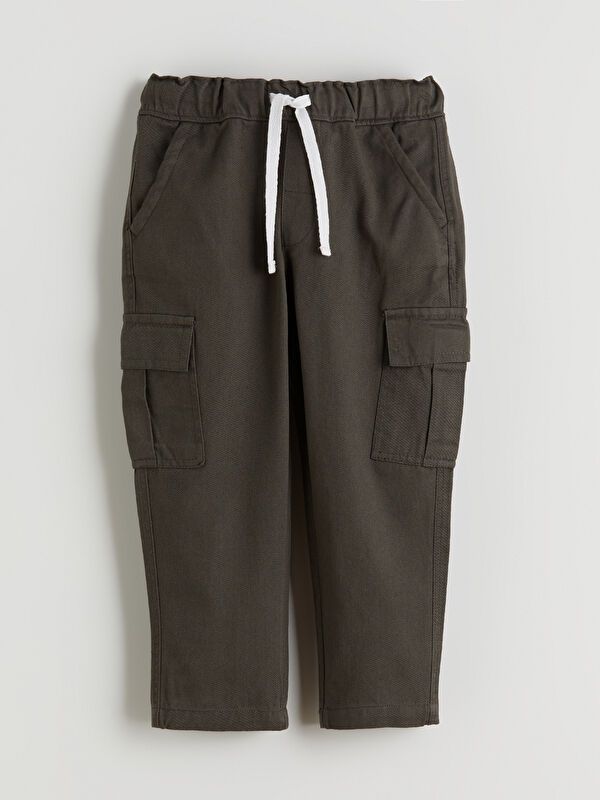 Moudda LC Waikiki - Pantalon tissé épais basique Garçon Vert pâle - Tunisie 1