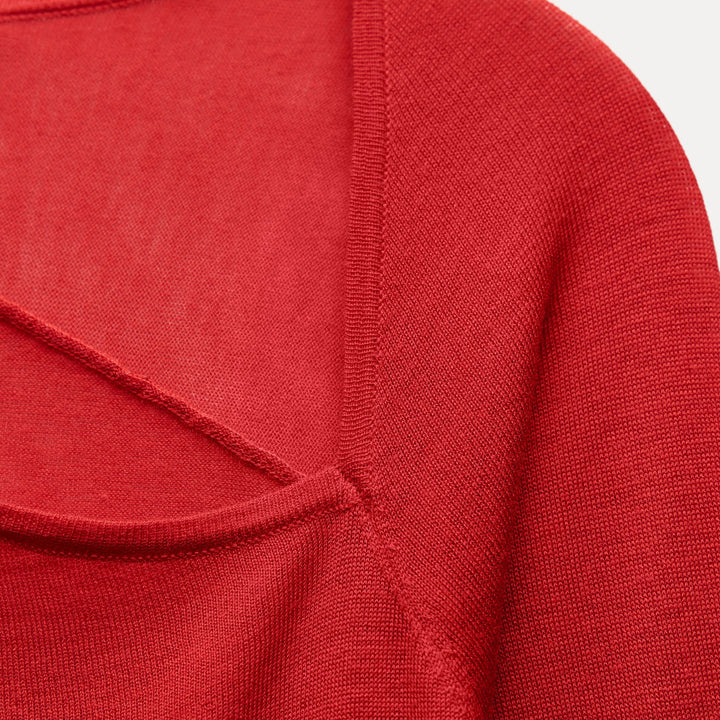 Moudda ZARA - Pull top col fantaisie ultra-fin 70% laine 30% soie - Tunisie 3