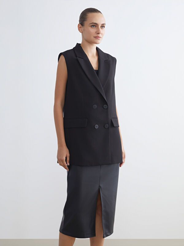 Moudda LC Waikiki - Veste tissée Femme Noir - Tunisie 1