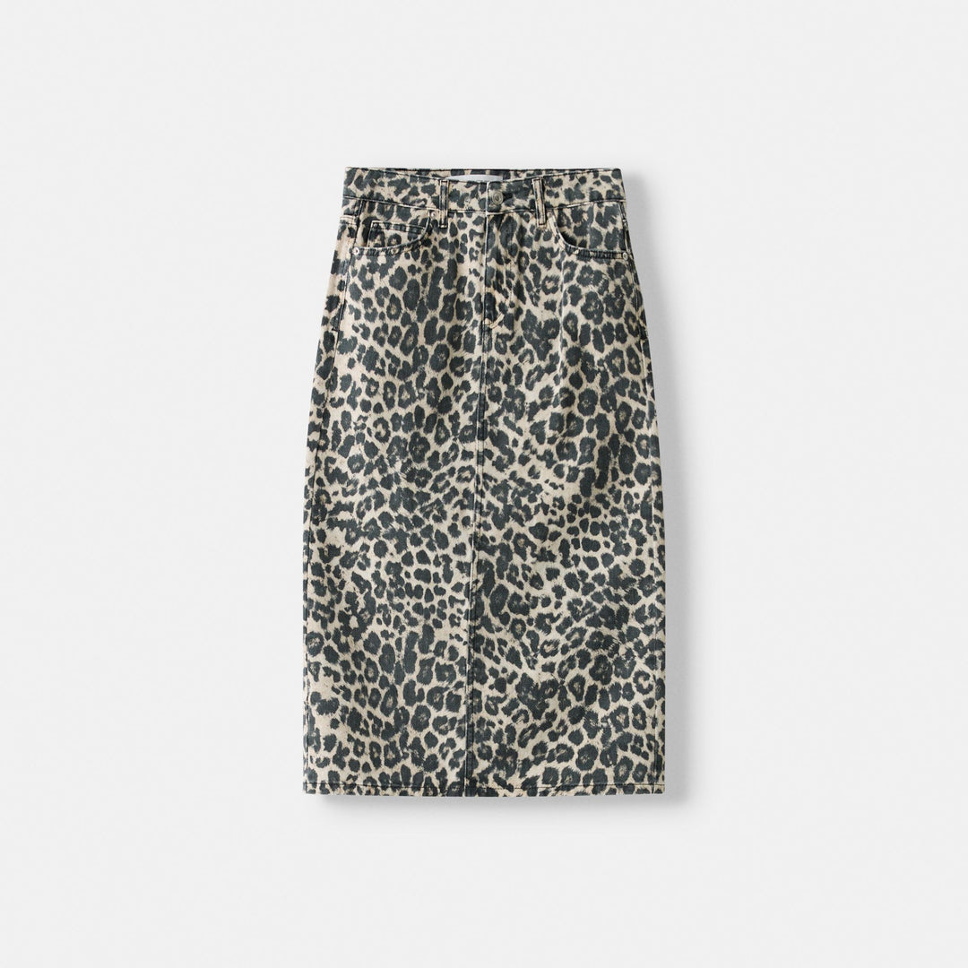 Moudda BERSHKA - Jupe courte jean imprimé animal - Tunisie 1