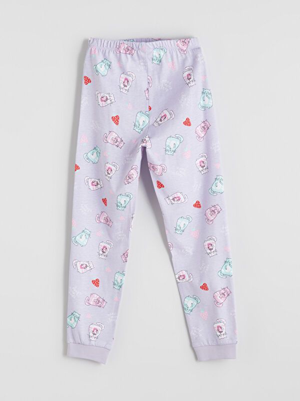 Moudda LC Waikiki - Pyjama jersey manches courtes Fille Rose - Tunisie 5