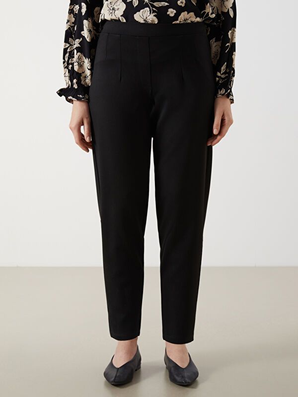 Moudda LC Waikiki - Pantalon tissé moyen basique Femme Noir - Tunisie 2