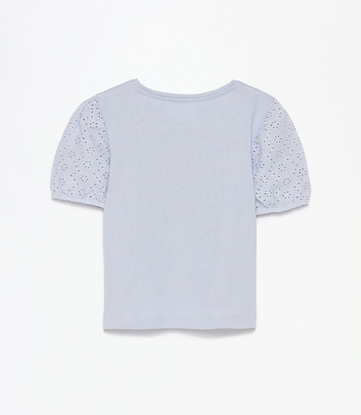 Moudda Lefties - T-Shirt Broderie Suisse - Février Fille - Tunisie 3