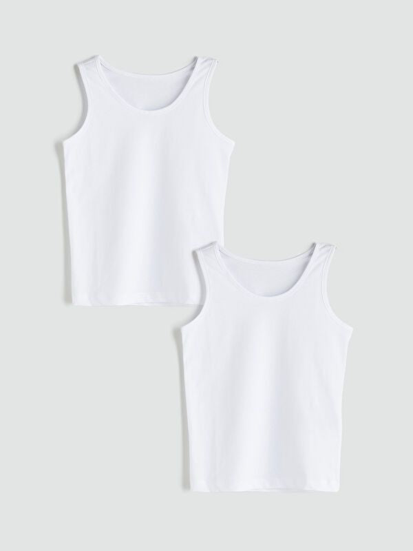 Moudda LC Waikiki - Débardeur sous-vêtements Garçon Buxe blanc - Tunisie 1