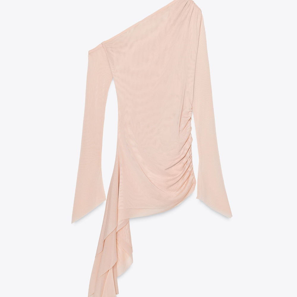 Moudda ZARA - Top Asymétrique - Tulle & Pointes - Tunisie 2