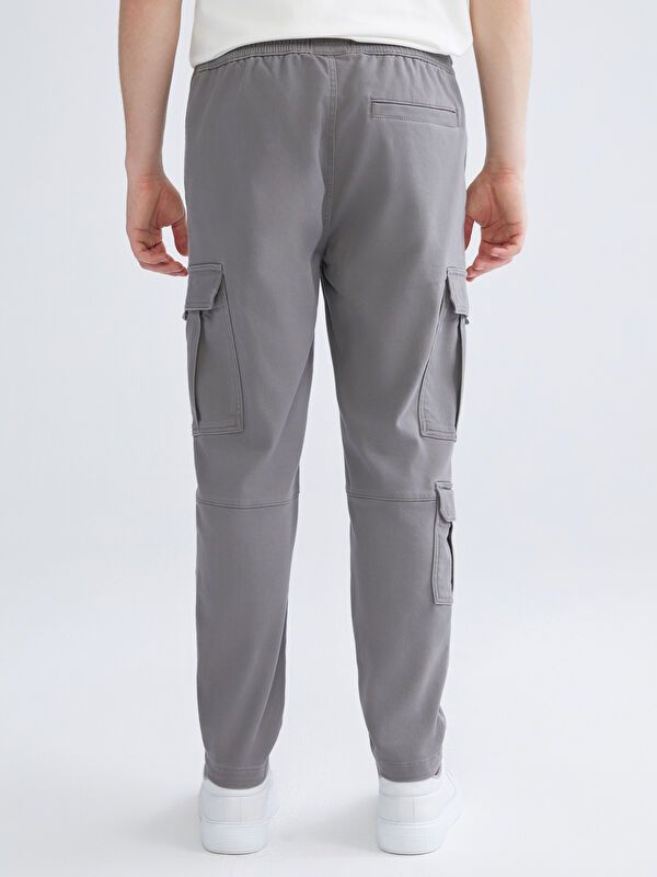 Moudda LC Waikiki - Pantalon cargo tissé Homme Gris foncé - Tunisie 4