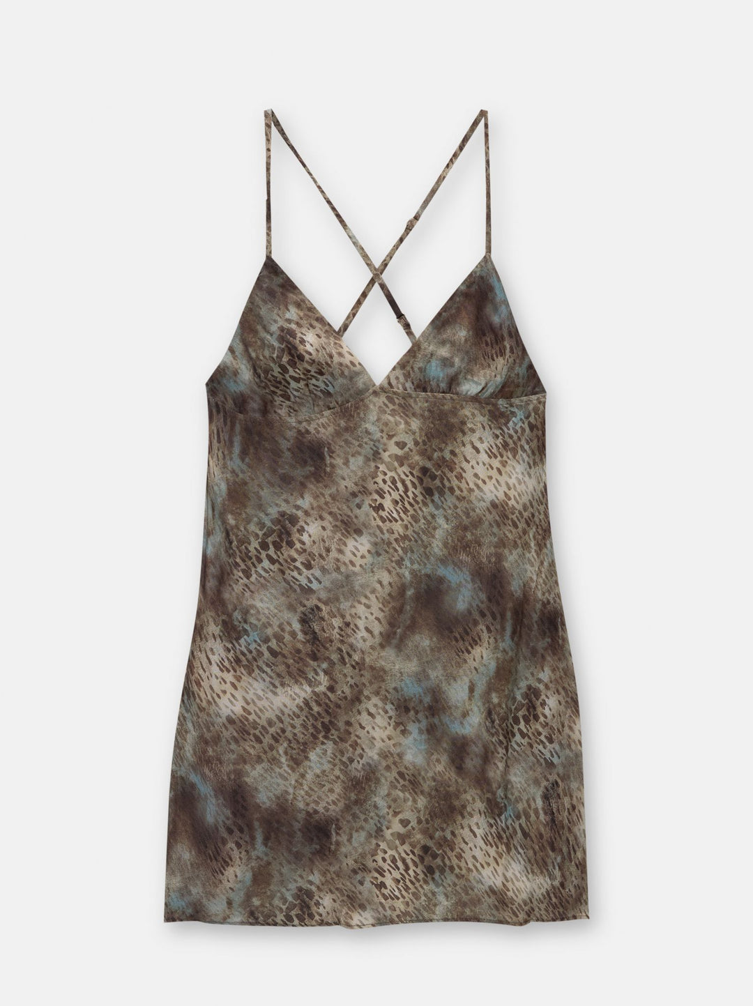 Moudda PULL & BEAR - Robe Mini Col V Fronces Imprimé - Tunisie 3