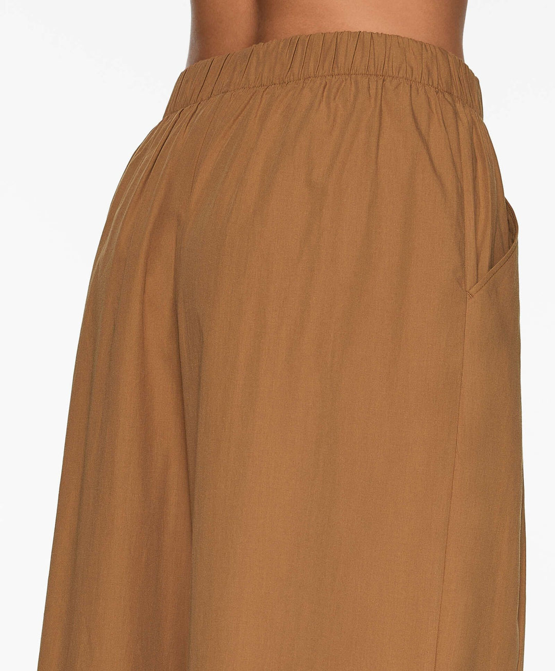 Moudda Oysho - Pantalon Jambe Large en Popeline - Tunisie 4