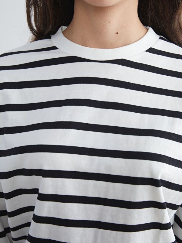 Moudda LC Waikiki - Body en jersey manches longues Femme Ecru - Tunisie 3