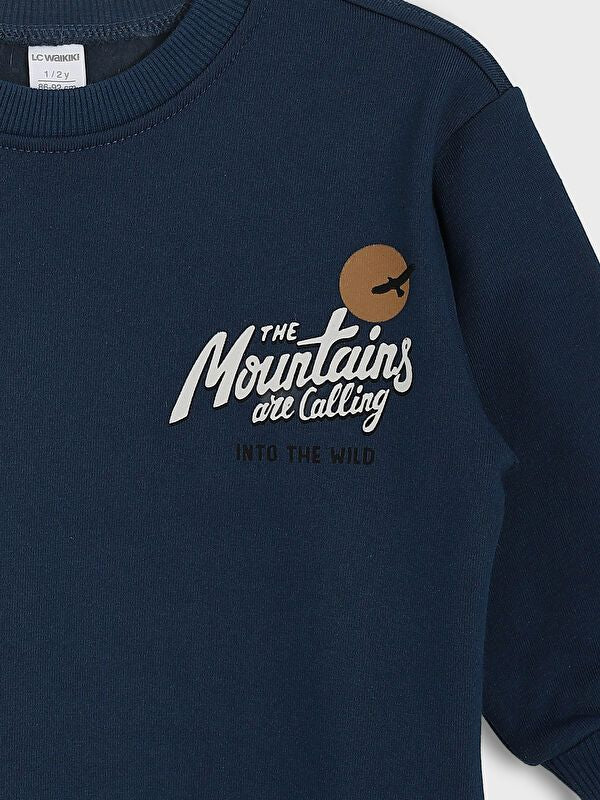 Moudda LC Waikiki - Sweatshirt en jersey Garçon Pétrole noir - Tunisie 4