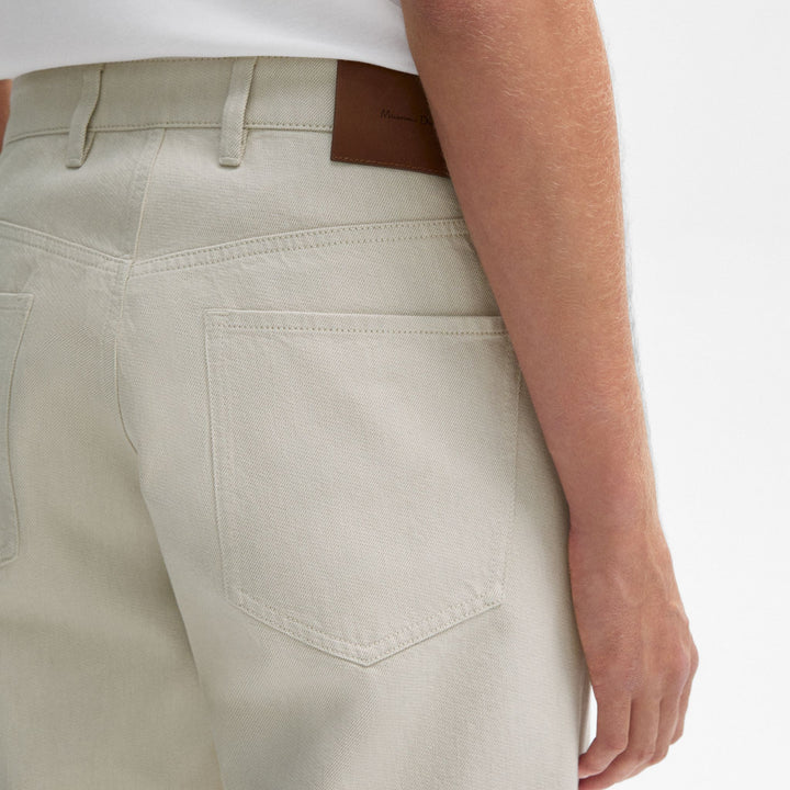 Moudda Massimo Dutti - Pantalon jean couleur denim coupe fuselée - Tunisie 3