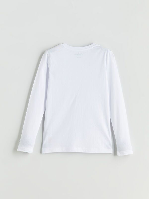 Moudda LC Waikiki - Débardeur sous-vêtement jersey manches longues Garçon Blanc brillant - Tunisie 2