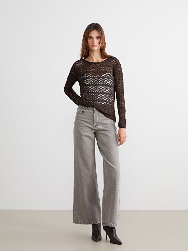 Moudda LC Waikiki - Pantalon jean tissé basique Femme Rodéo grey - Tunisie 1