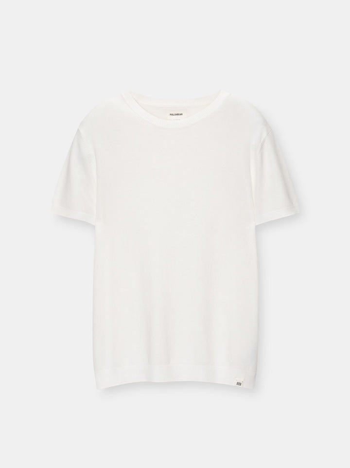 Moudda PULL & BEAR - Pull Col Rond Basique Demi-Manches - Tunisie 3