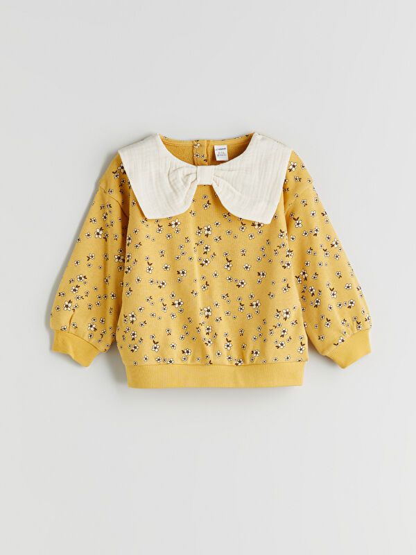 Moudda LC Waikiki - Sweatshirt en jersey Fille Impression jaune terne - Tunisie 1