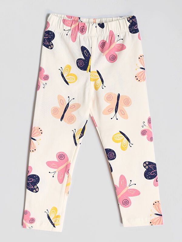 Moudda LC Waikiki - Pack jersey stretch Fille Imprimé écru - Tunisie 2