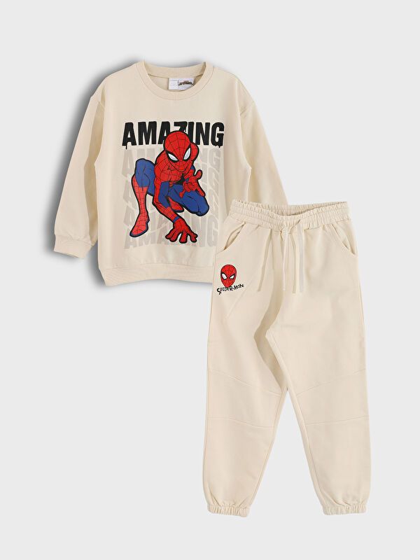 Moudda LC Waikiki - Ensemble jersey sous licence Garçon Beige clair - Tunisie 1