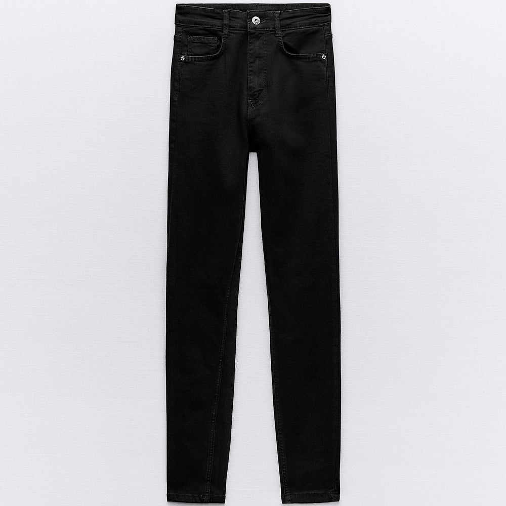 Moudda ZARA - Noir – pantalon sculptant taille haute longueur cheville - Tunisie 2