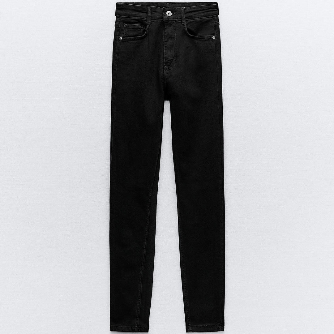 Moudda ZARA - Noir – pantalon sculptant taille haute longueur cheville - Tunisie 2