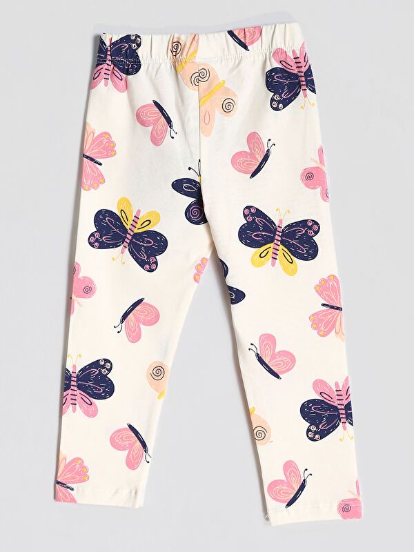 Moudda LC Waikiki - Pack jersey stretch Fille Imprimé écru - Tunisie 4