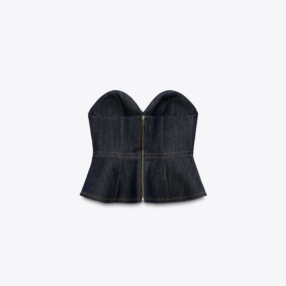 Moudda ZARA - Bustier Denim - Tunisie 2