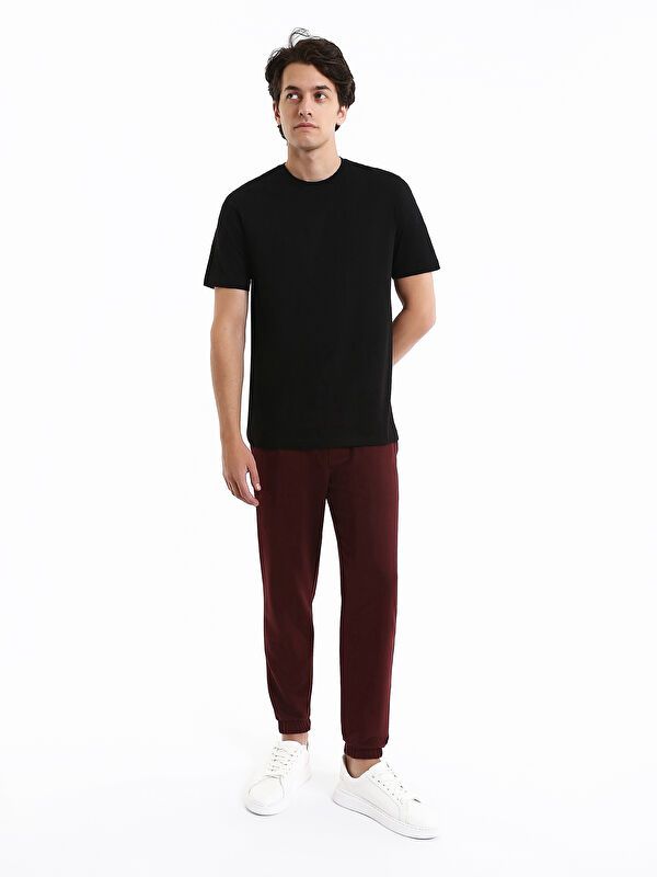 Moudda LC Waikiki - T-shirt jersey col rond manches courtes Homme Noir - Tunisie 2