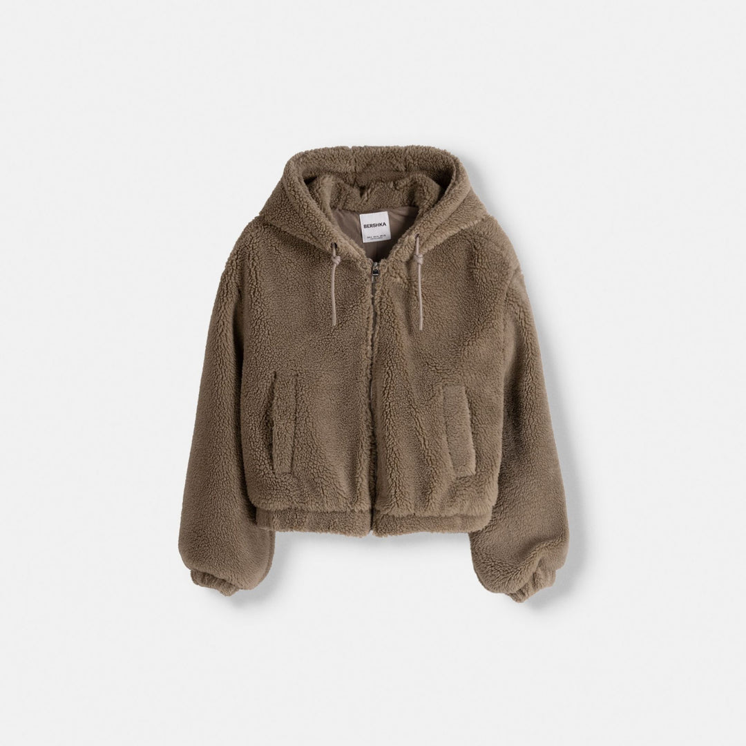 Moudda BERSHKA - Veste Sherpa - Capuche - Tunisie 1