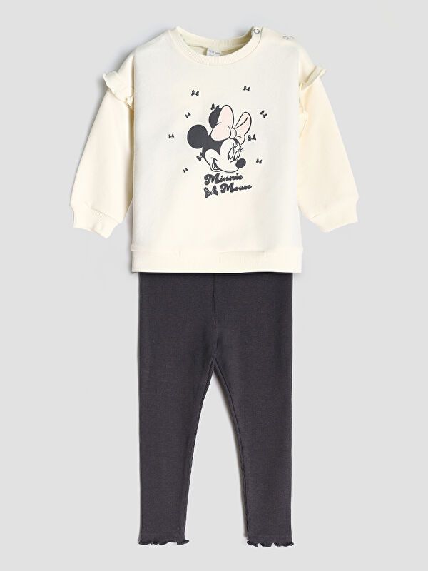 Moudda LC Waikiki - Ensemble en jersey Fille Ecru - Tunisie 1