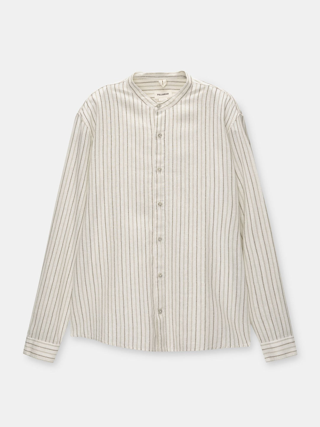 Moudda PULL & BEAR - Chemise Manches Longues Basique Col Mao - Tunisie 1