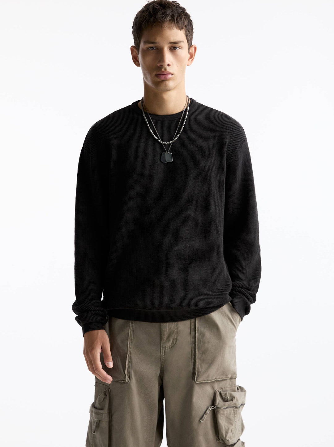 Moudda PULL & BEAR - Pull Manches Longues Double Col - Tunisie 4