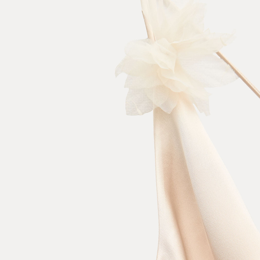 Moudda ZARA - Robe mi-longue satinée fines bretelles asymétrique avec fleurs - Tunisie 3