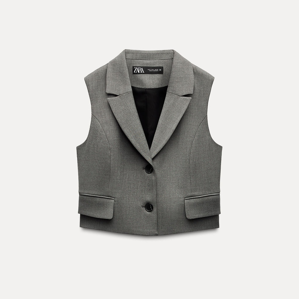 Moudda ZARA - Set gilet revers patte boutonnée - Tunisie 2