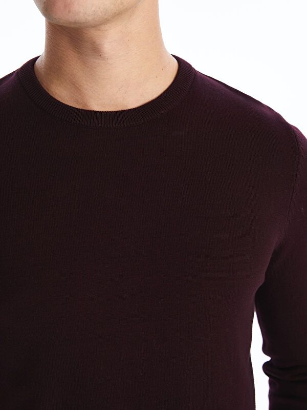 Moudda LC Waikiki - Pull en tricot Homme Bordeaux - Tunisie 4