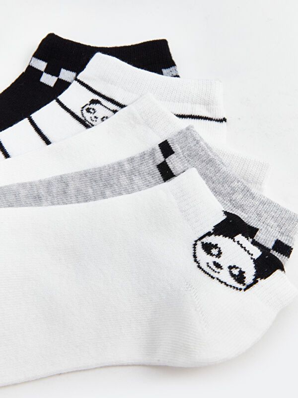 Moudda LC Waikiki - Chaussettes pour sneakers Femme Ecru - Tunisie 3