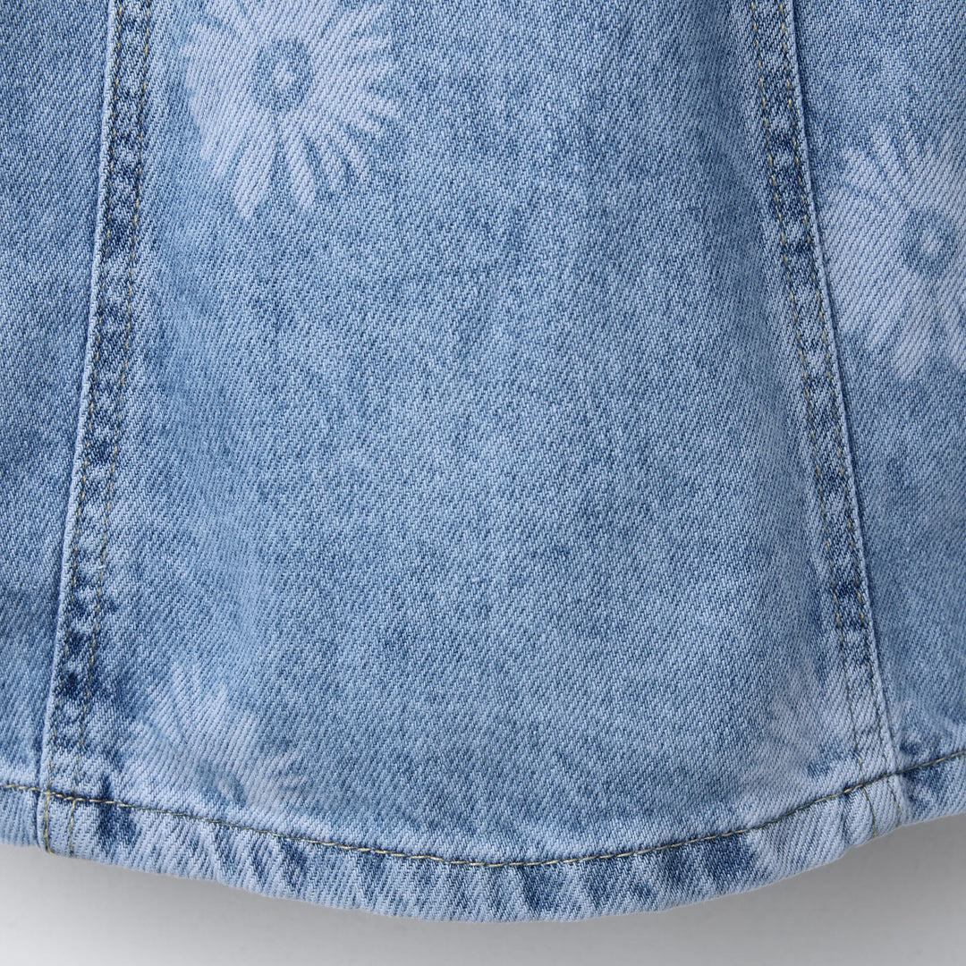 Moudda ZARA - Top Denim Enfant - Fleurs Laser - Tunisie 4