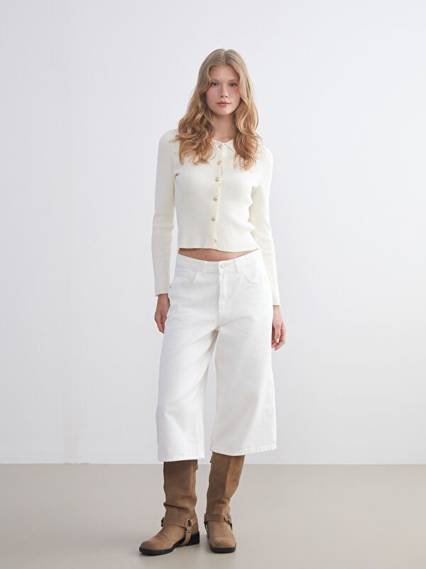 Moudda LC Waikiki - Cardigan en tricot Femme Ecru - Tunisie 2