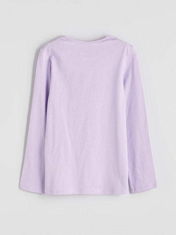 Moudda LC Waikiki - Pyjama en jersey manches longues moyen Fille Lilas - Tunisie 4