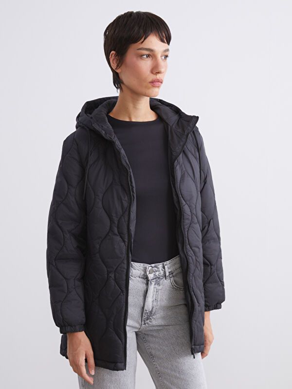 Moudda LC Waikiki - Manteau matelassé léger Femme Noir - Tunisie 1