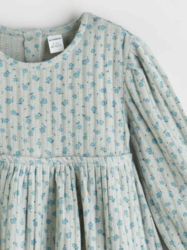 Moudda LC Waikiki - Robe en jersey manches longues Fille Bleu terre - Tunisie 2