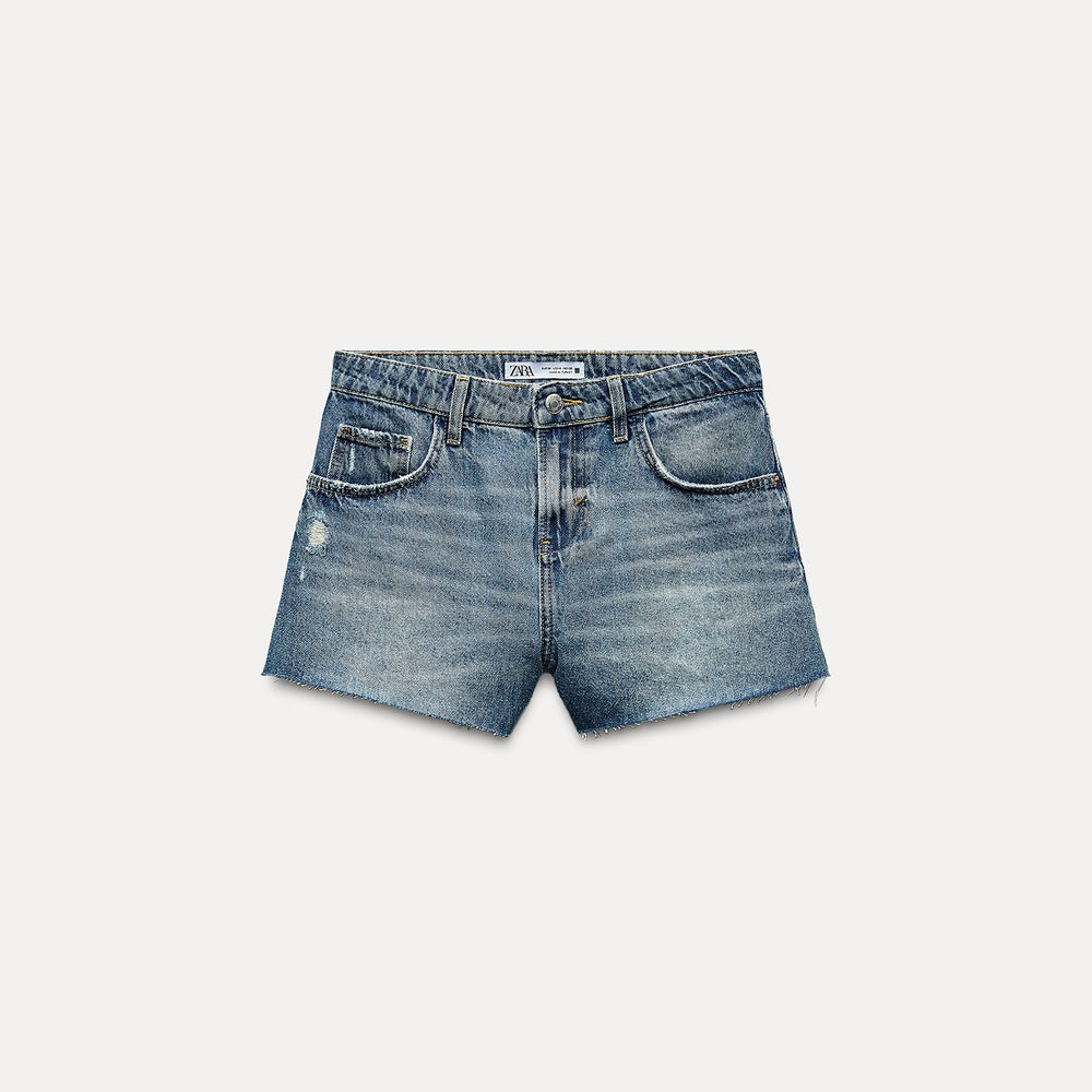 Moudda ZARA - Short Taille Haute Délavé - Tunisie 2