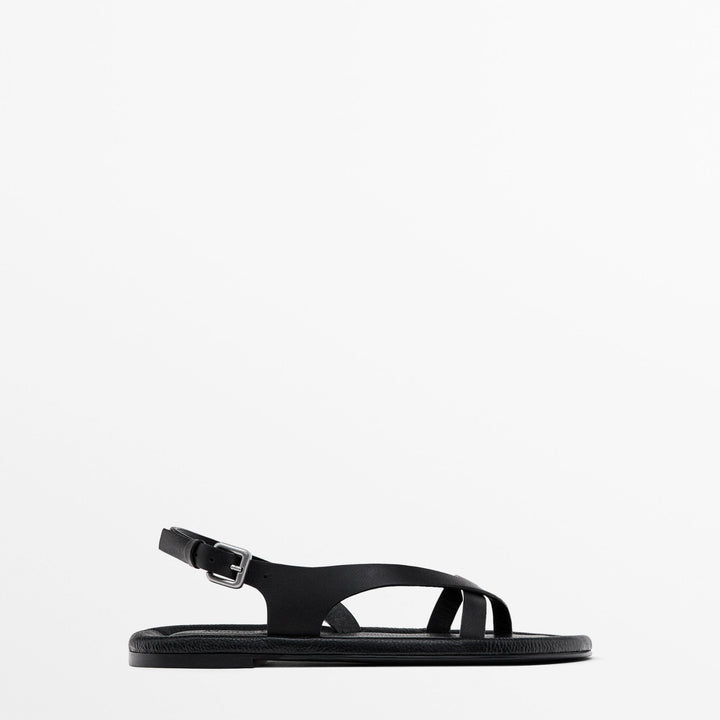 Moudda Massimo Dutti - Sandales plates matelassées - Tunisie 1