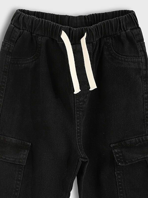 Moudda LC Waikiki - Pantalon tissé en denim Garçon Rodéo noir - Tunisie 4