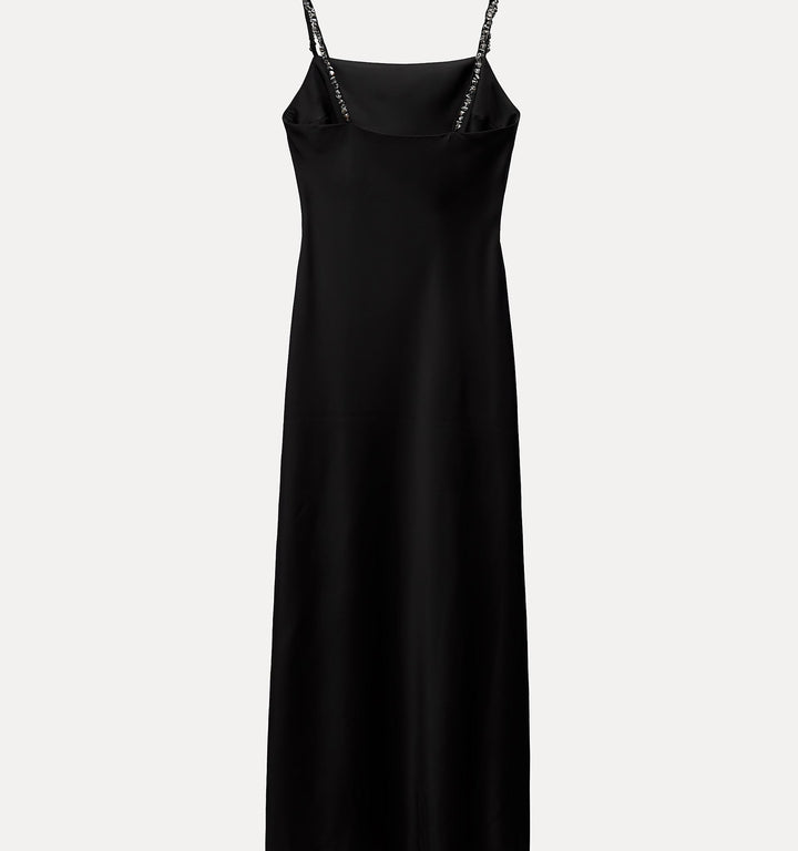 Moudda ZARA - Robe de soie longue en satin fines bretelles fantaisie - Tunisie 1