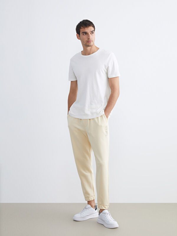 Moudda LC Waikiki - Pantalon en jersey Homme Beige pâle - Tunisie 1