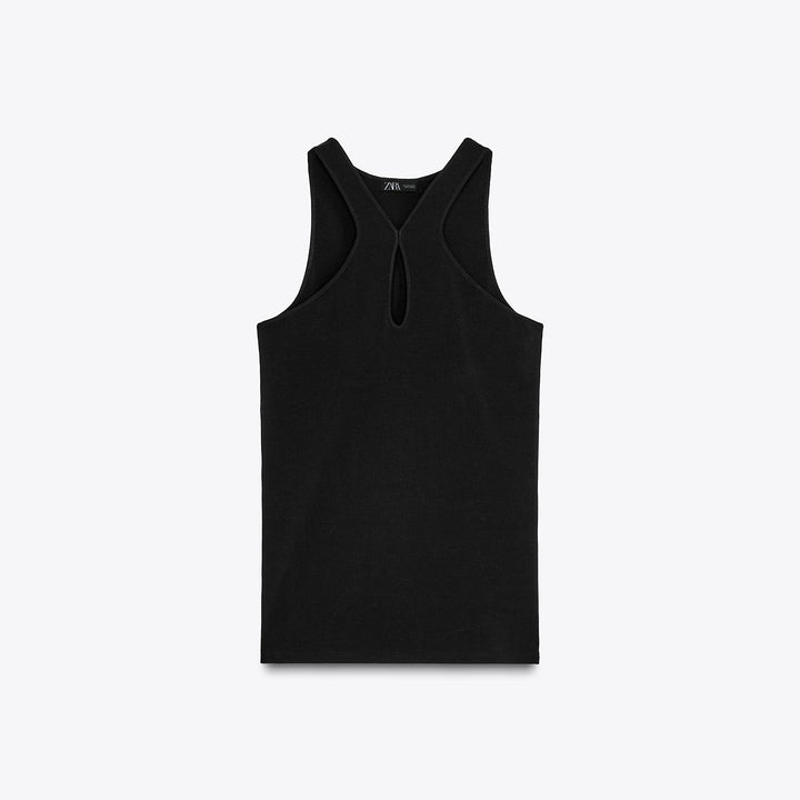 Moudda ZARA - Top Halter - Encolure & Détail - Tunisie 1
