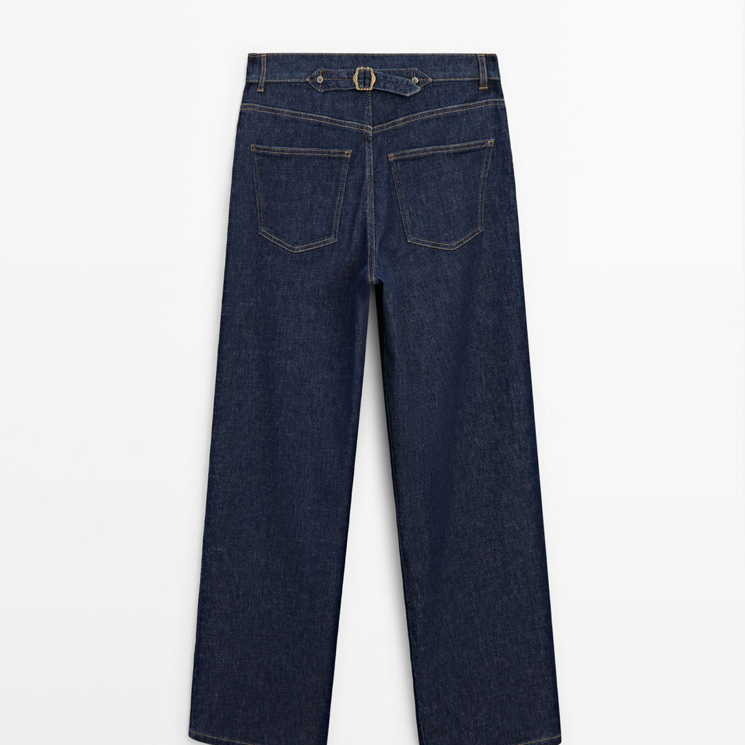 Moudda Massimo Dutti - Jean taille haute jambe large plissé - Tunisie 4