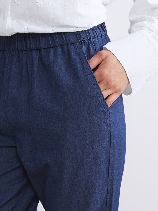 Moudda LC Waikiki - Pantalon tissé en denim Femme Rodéo des profondes ombre - Tunisie 3